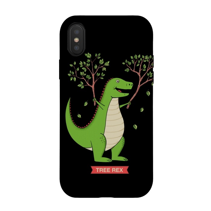 iPhone Xs / X StrongFit Tree Rex  by Coffee Man