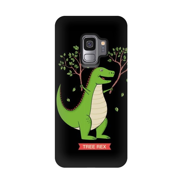 Galaxy S9 StrongFit Tree Rex  by Coffee Man