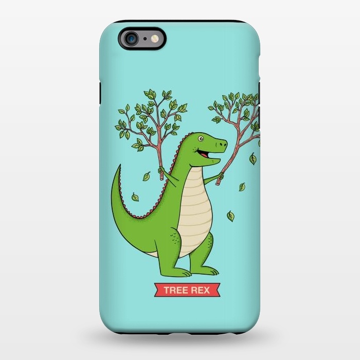 iPhone 6/6s plus StrongFit Tree Rex Blue Version by Coffee Man