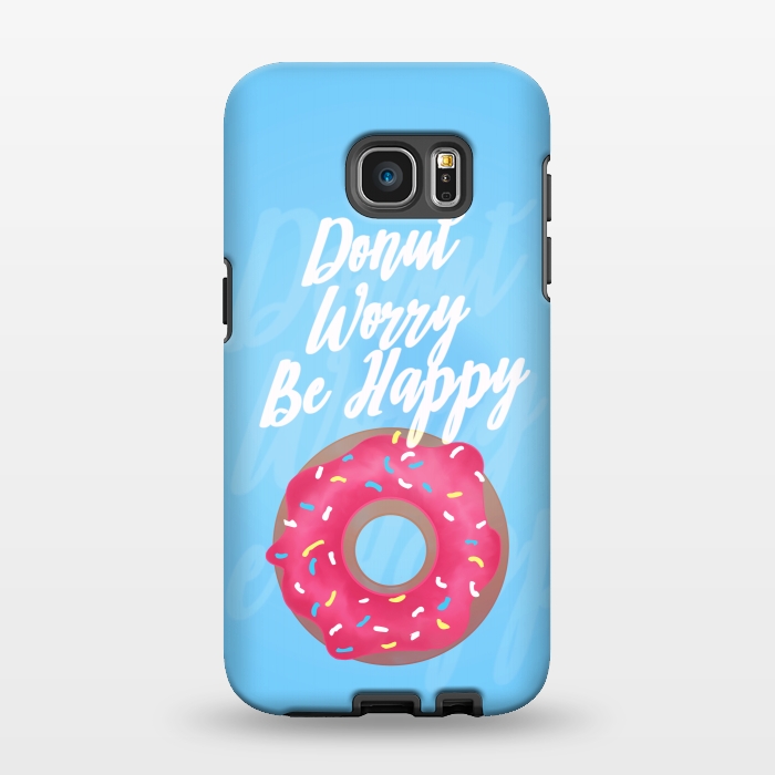 Galaxy S7 EDGE StrongFit Donut Worry by Mandy Porto