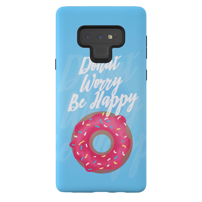 Galaxy Note 9 StrongFit Donut Worry by Mandy Porto