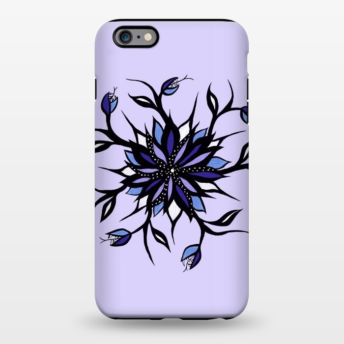 iPhone 6/6s plus StrongFit Gothic Floral Mandala Monsters And Teeth by Boriana Giormova