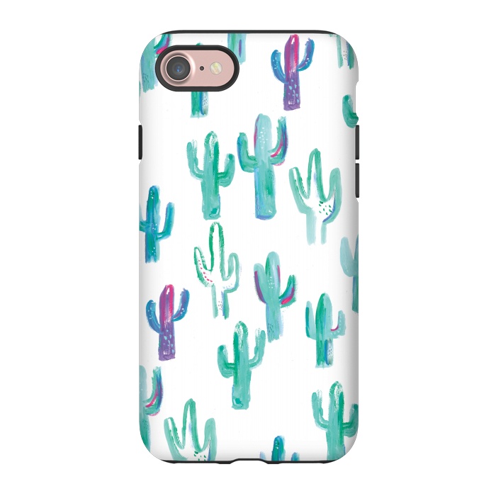 iPhone 7 StrongFit Mint cacti by lauradidthis