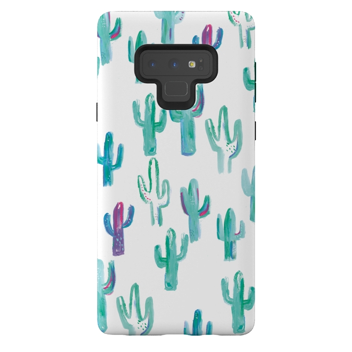 Galaxy Note 9 StrongFit Mint cacti by lauradidthis