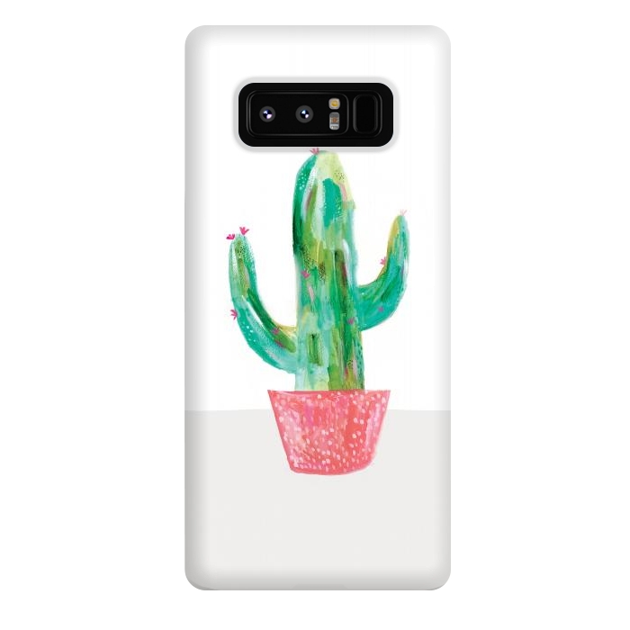 Galaxy Note 8 StrongFit Cactus in coral pot by lauradidthis