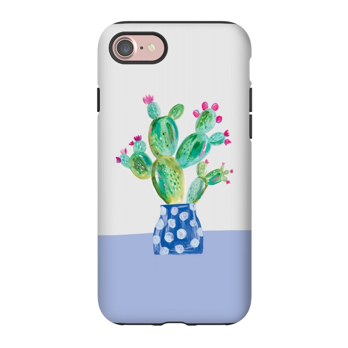 iPhone 7 StrongFit Prickly pear cactus by lauradidthis