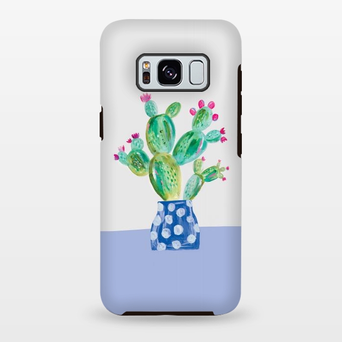 Galaxy S8 plus StrongFit Prickly pear cactus by lauradidthis