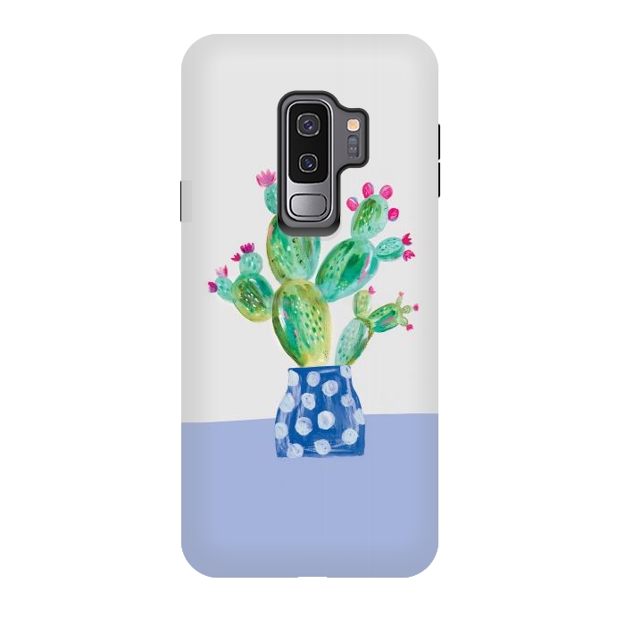 Galaxy S9 plus StrongFit Prickly pear cactus by lauradidthis