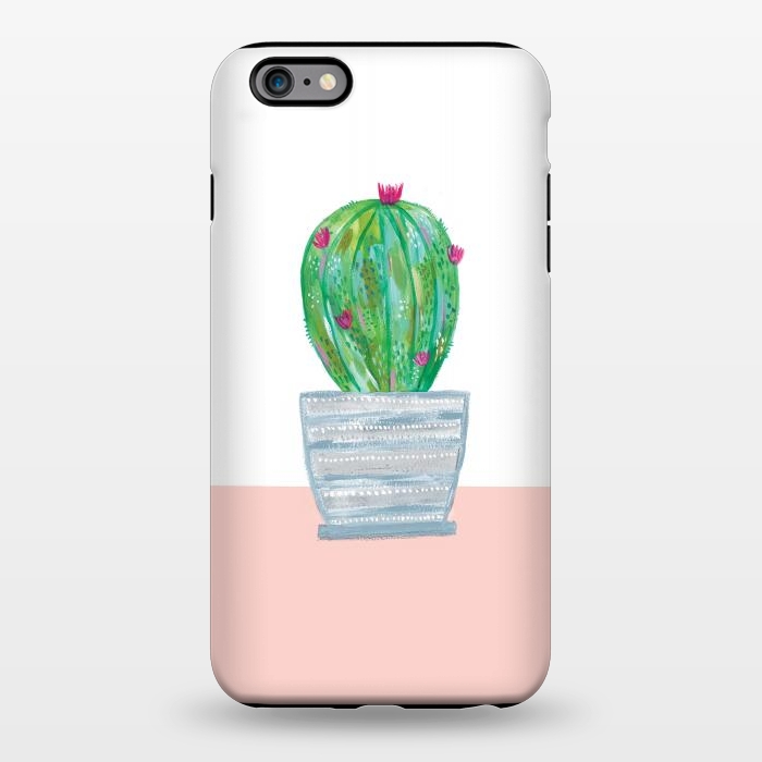 iPhone 6/6s plus StrongFit cactus in grey pot by lauradidthis