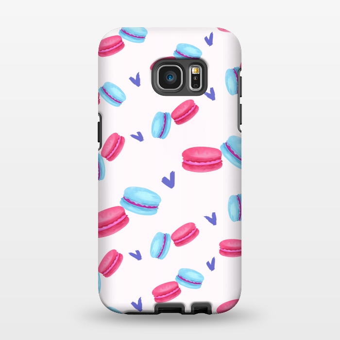 Galaxy S7 EDGE StrongFit Macaron Pattern  by Mandy Porto