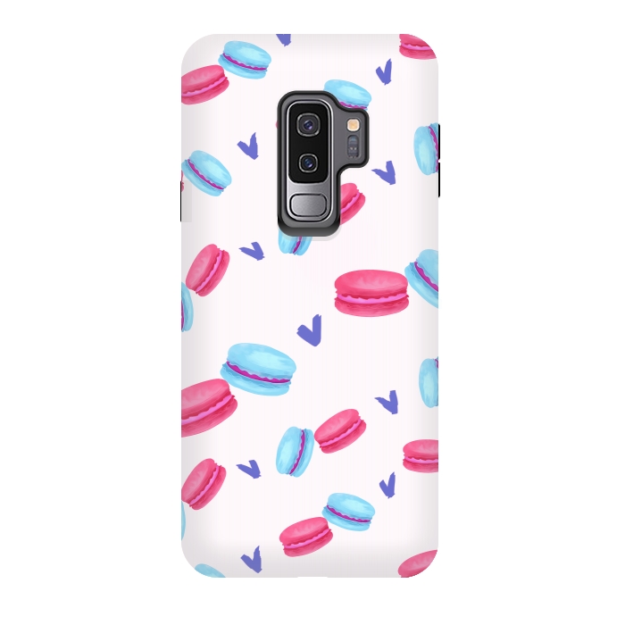 Galaxy S9 plus StrongFit Macaron Pattern  by Mandy Porto