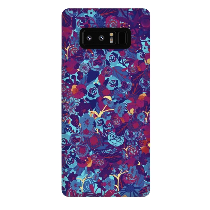 Galaxy Note 8 StrongFit Blue floral by Jms