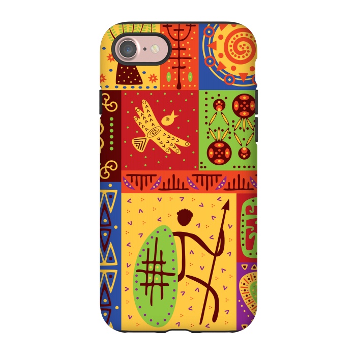 iPhone 7 StrongFit AFRICAN TRIBAL PATTERN by MALLIKA