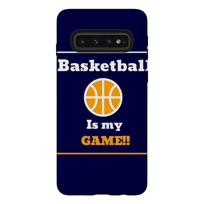 Galaxy S10 StrongFit BASKETBALL IS MY GAME by MALLIKA