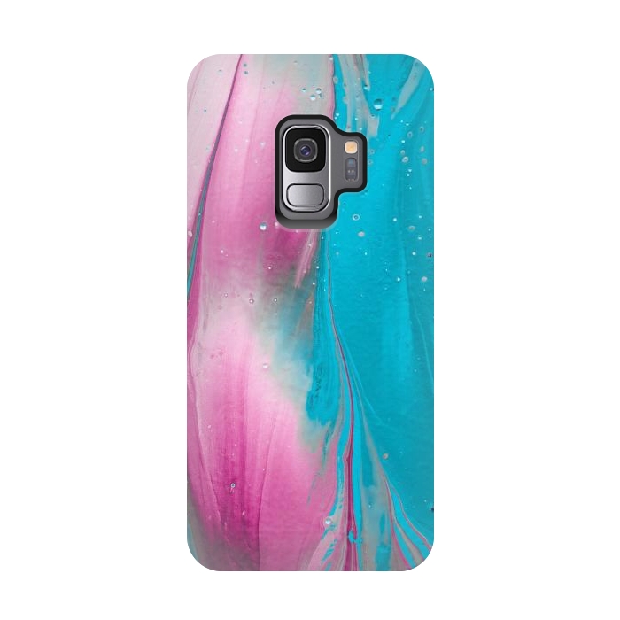Galaxy S9 StrongFit Feminine Fantasy Texture Pink Blue by Andrea Haase