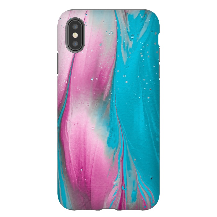 iPhone Xs Max StrongFit Feminine Fantasy Texture Pink Blue by Andrea Haase