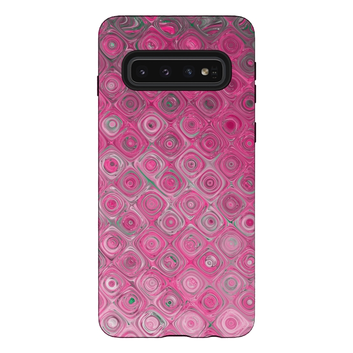 Galaxy S10 StrongFit Pink Dreams Fantasie Texture by Andrea Haase