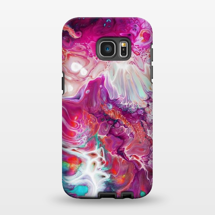 Galaxy S7 EDGE StrongFit Abstract Art Painting by Andrea Haase