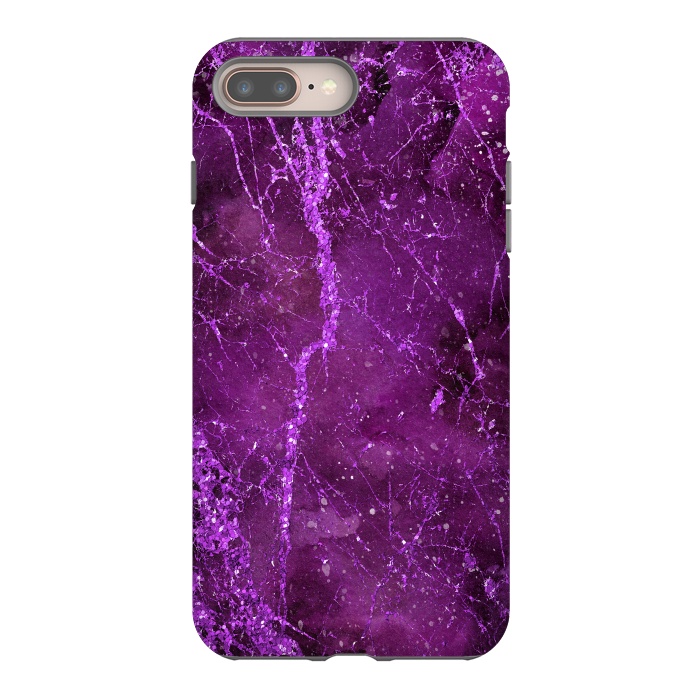 iPhone 7 plus StrongFit Magic Marble Purple Pink Glamour 2 by Andrea Haase