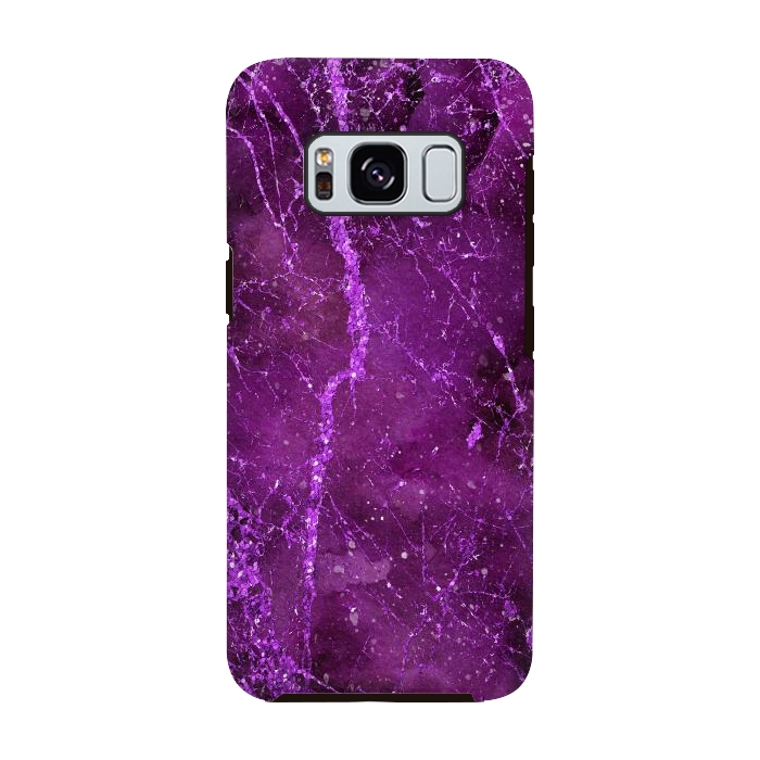 Galaxy S8 StrongFit Magic Marble Purple Pink Glamour 2 by Andrea Haase