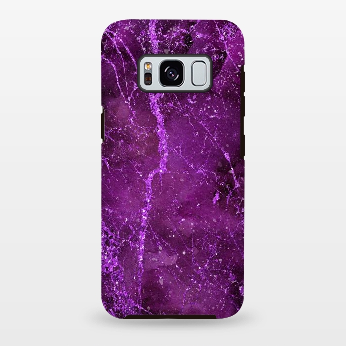 Galaxy S8 plus StrongFit Magic Marble Purple Pink Glamour 2 by Andrea Haase