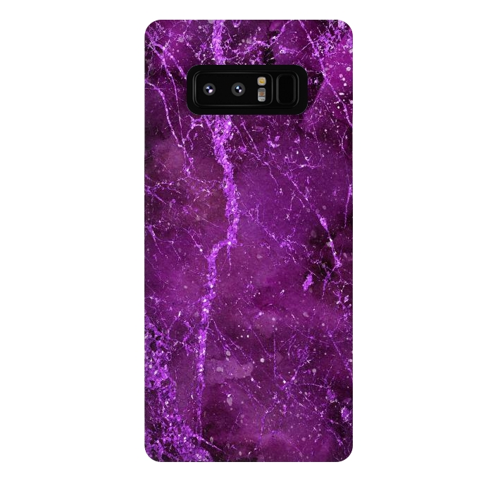 Galaxy Note 8 StrongFit Magic Marble Purple Pink Glamour 2 by Andrea Haase