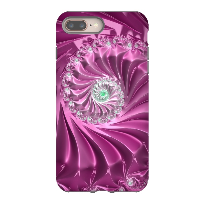 iPhone 7 plus StrongFit Fractal Glamour In Pink by Andrea Haase