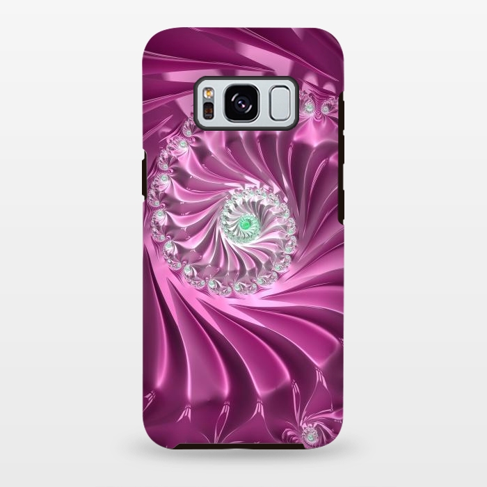 Galaxy S8 plus StrongFit Fractal Glamour In Pink by Andrea Haase