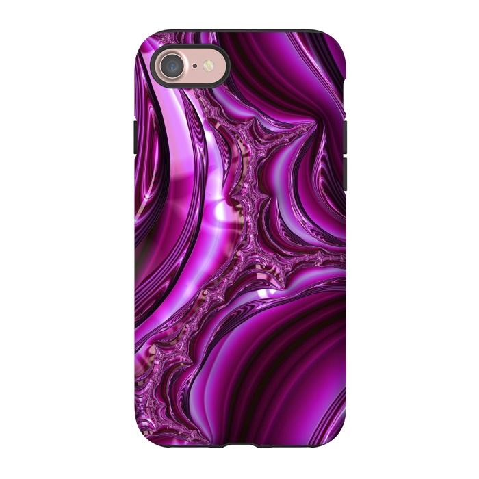 iPhone 7 StrongFit Pink Fractal Glamour 2 by Andrea Haase