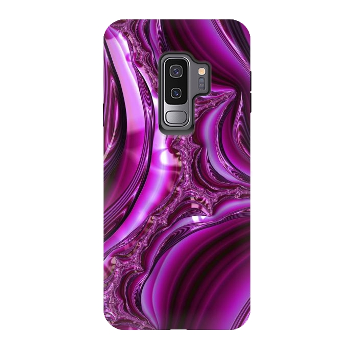 Galaxy S9 plus StrongFit Pink Fractal Glamour 2 by Andrea Haase