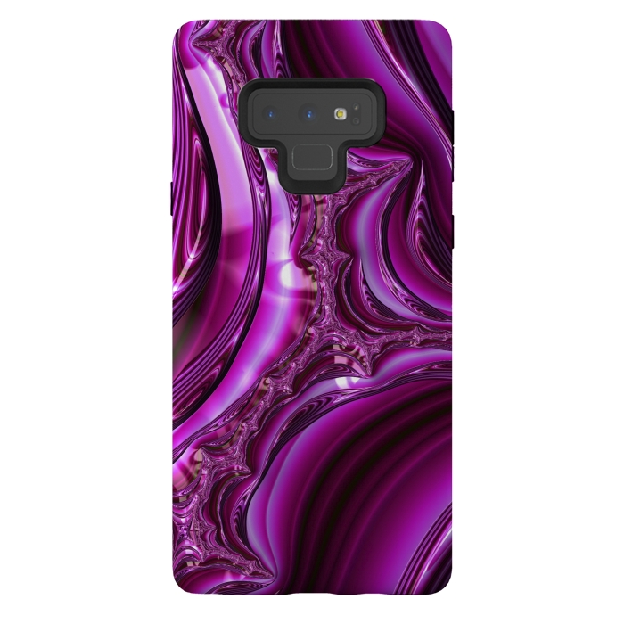Galaxy Note 9 StrongFit Pink Fractal Glamour 2 by Andrea Haase