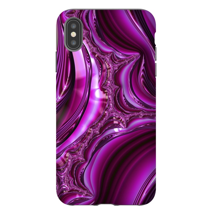 iPhone Xs Max StrongFit Pink Fractal Glamour 2 by Andrea Haase