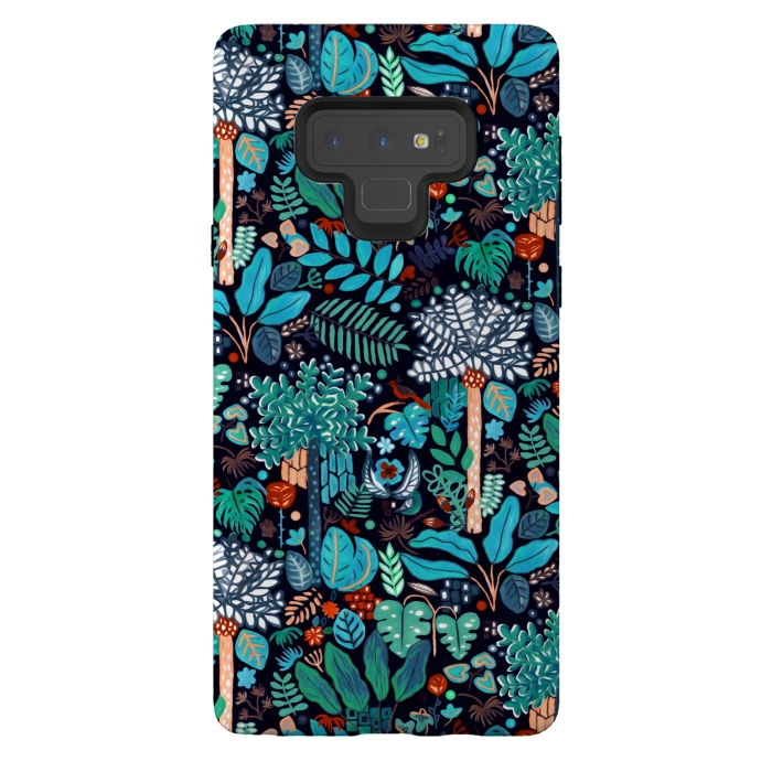 Galaxy Note 9 StrongFit Deep Bohemian Jungle  by Tigatiga