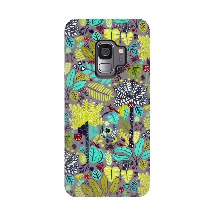 Galaxy S9 StrongFit Warm Bohemian Jungle  by Tigatiga