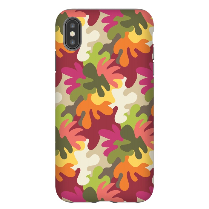 iPhone Xs Max StrongFit Spring Camouflage by Majoih
