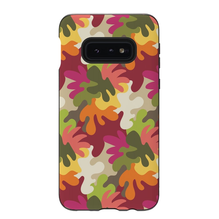 Galaxy S10e StrongFit Spring Camouflage by Majoih