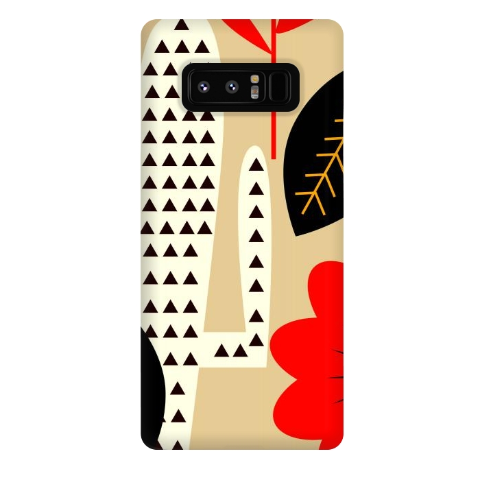 Galaxy Note 8 StrongFit Modern floral cactus by CocoDes