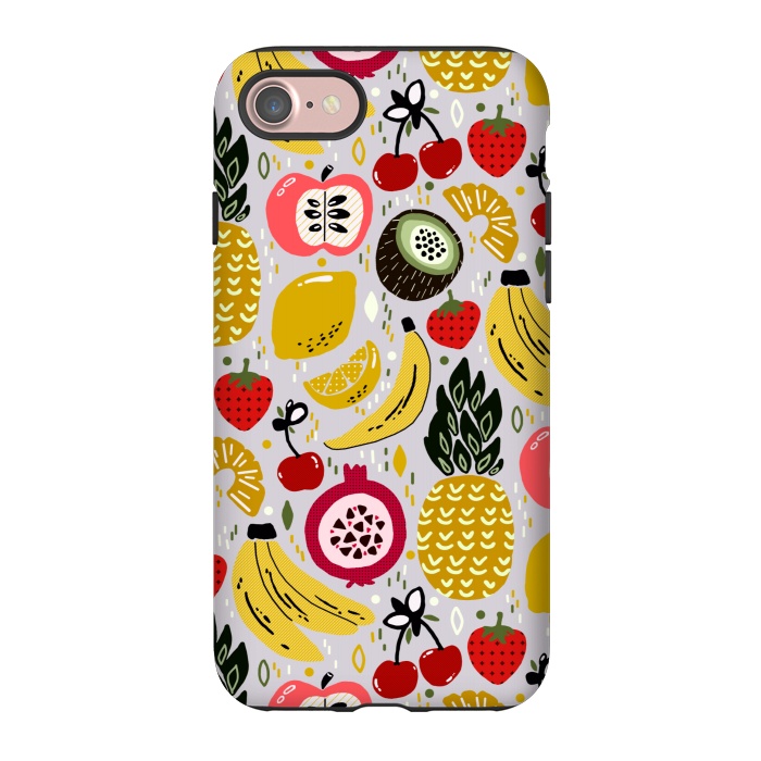 iPhone 7 StrongFit Tropical Fresh Funky Fruit  by Tigatiga