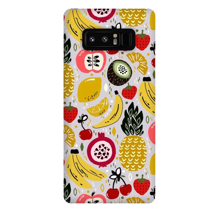 Galaxy Note 8 StrongFit Tropical Fresh Funky Fruit  by Tigatiga