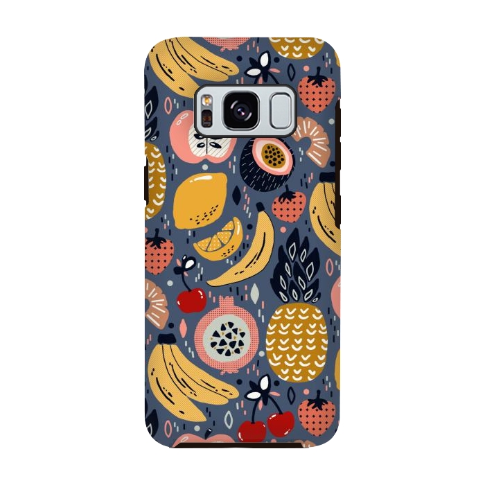 Galaxy S8 StrongFit Winter Funky Fruit  by Tigatiga