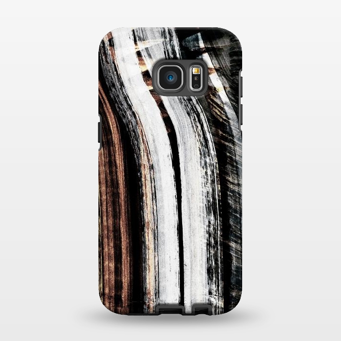 Galaxy S7 EDGE StrongFit Minimal tribal brushstrokes by Oana 
