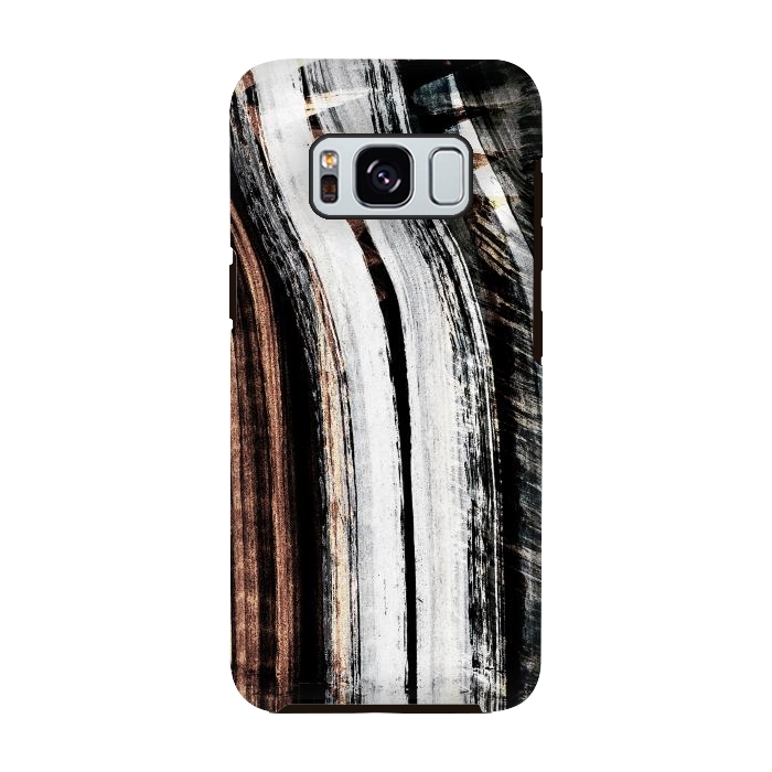 Galaxy S8 StrongFit Minimal tribal brushstrokes by Oana 