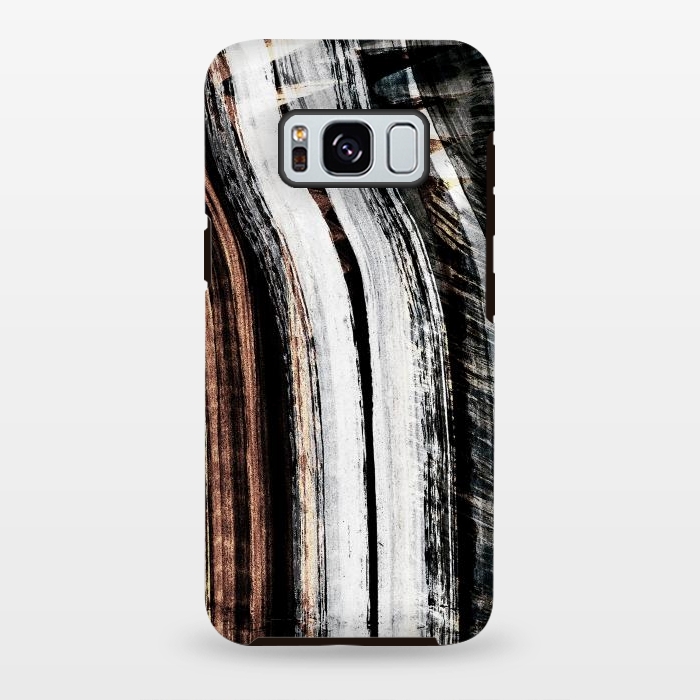 Galaxy S8 plus StrongFit Minimal tribal brushstrokes by Oana 