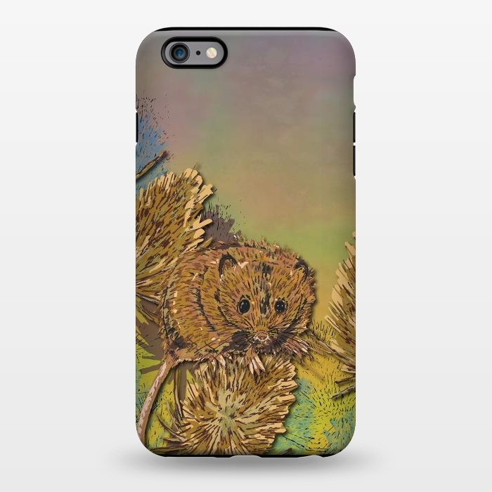 iPhone 6/6s plus StrongFit Harvest Mouse and Teasels by Lotti Brown