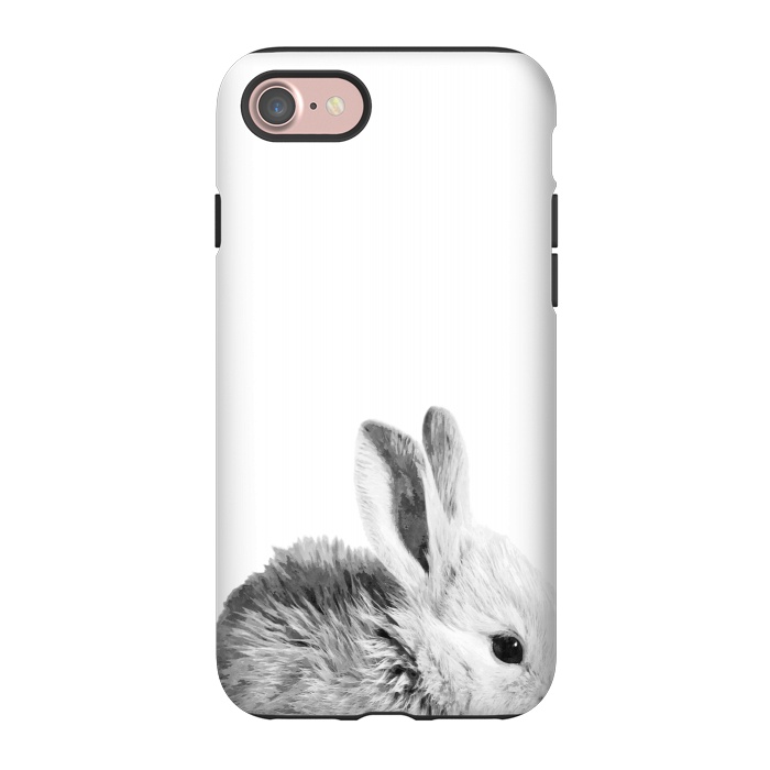 iPhone 7 StrongFit Black and White Bunny by Alemi