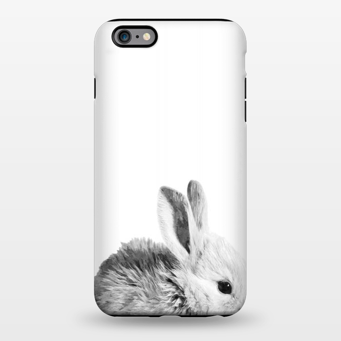 iPhone 6/6s plus StrongFit Black and White Bunny by Alemi