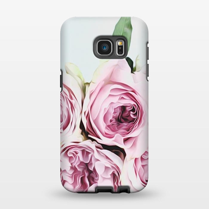 Galaxy S7 EDGE StrongFit Peonies Illustration by Alemi