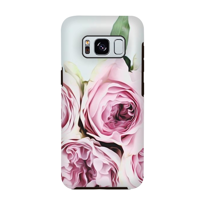 Galaxy S8 StrongFit Peonies Illustration by Alemi