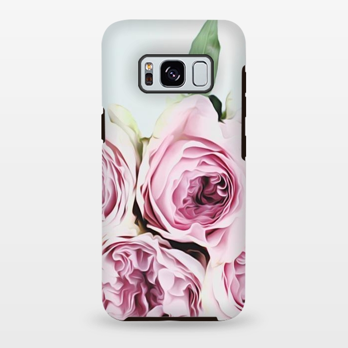 Galaxy S8 plus StrongFit Peonies Illustration by Alemi