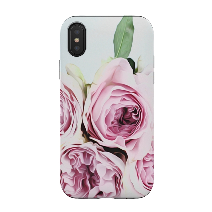 iPhone Xs / X StrongFit Peonies Illustration by Alemi